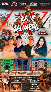 Emoção e aventura! Vem aí, dia 1º de março, o Rally da Salvação em Lima Campos