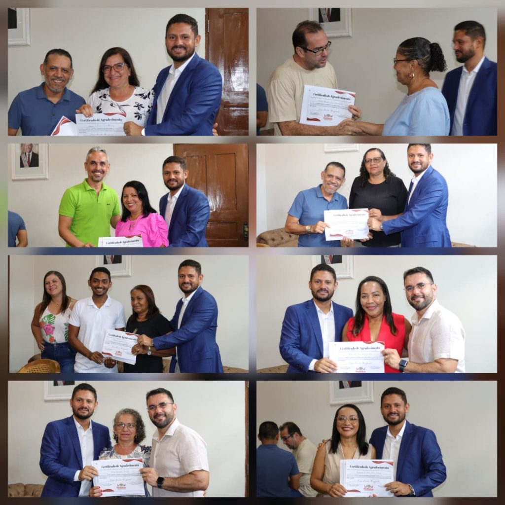 Prefeitura de Pedreiras entrega portarias de aposentadorias a servidores municipais.