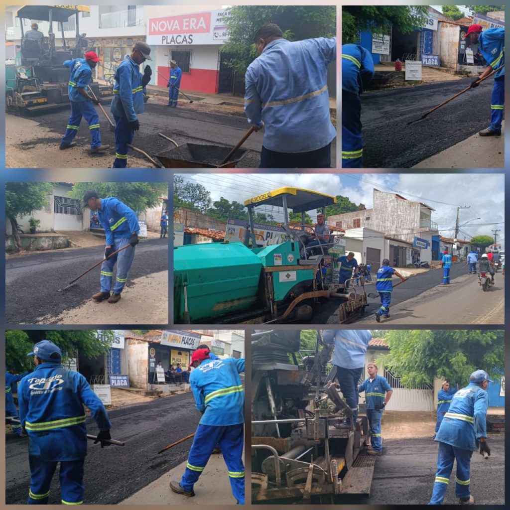 PESDREIRAS – EQUIPE REALIZA CONTINUIDADE DA PAVIMENTAÇÃO ASFÁLTICA DA RUA DAS LARANJEIRAS