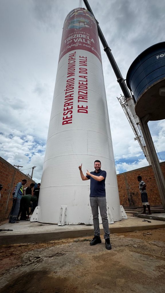 Com liderança do prefeito Deibson Balé, Trizidela do Vale conclui instalação do primeiro reservatório municipal e avança para o fim da crise hídrica