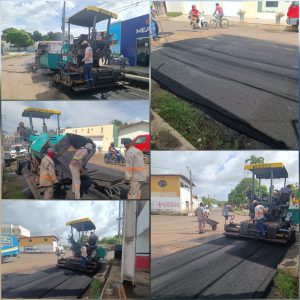 O ASFALTO CHEGOU! Pavimentação Asfáltica Começa pela Rua das Laranjeiras e Beneficiará Também ruas do Parque Henrique.