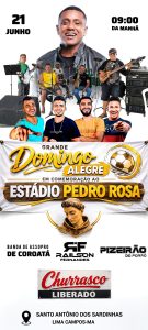 Lima Campos – Futebol, música e confraternização marcam evento no Estádio Pedro Rosa em Santo Ant. dos Sardinhas