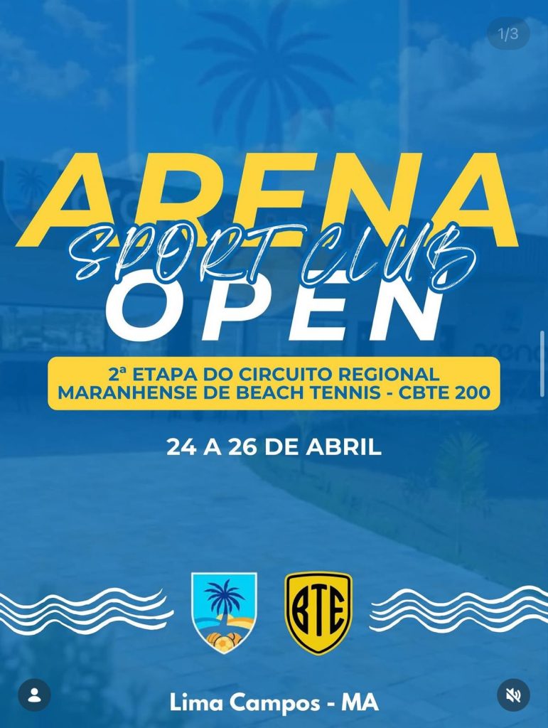 Arena Sport Club recebe grande etapa do Circuito Maranhense de Beach Tennis em Lima Campos