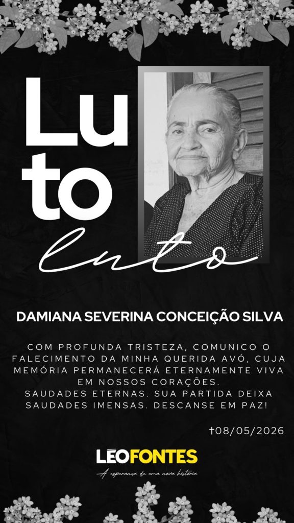 Empresário Léo Fontes publica nota de luto pela morte da avó dona Damiana Silva