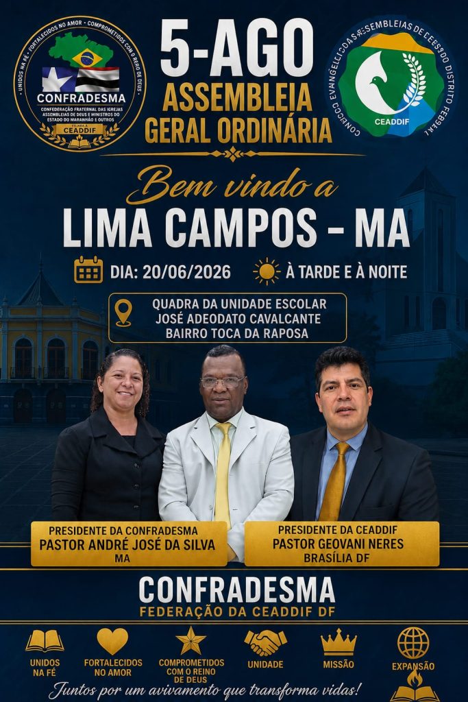 Lima Campos sediará 5ª Assembleia Geral Ordinária da CONFRADESMA no dia 20 de junho